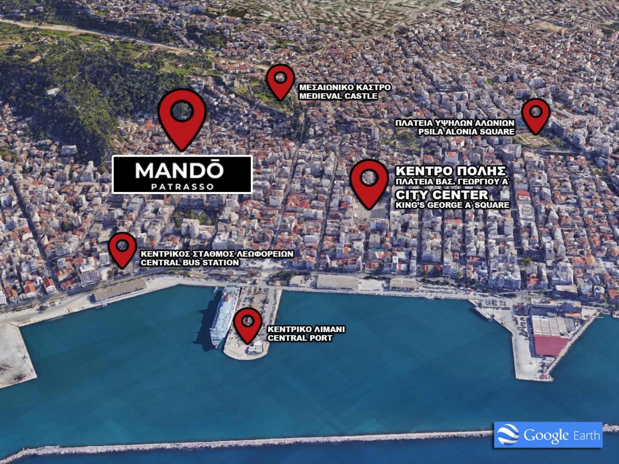 Mando Patrasso - Classical Apartment In The Center Of Patras With Free Parking Exteriér fotografie